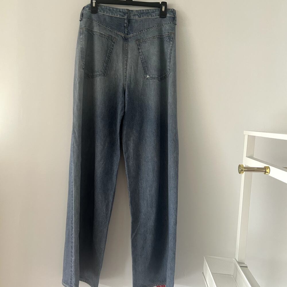 Rag & Bone Miramar Sofie Raily Cotton Terry Wide-Leg Pants NWT Size 29 - Picture 3 of 6